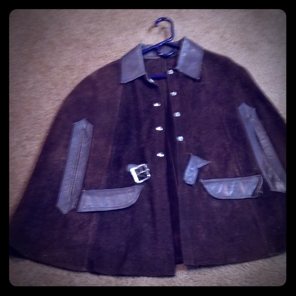Suede Cape